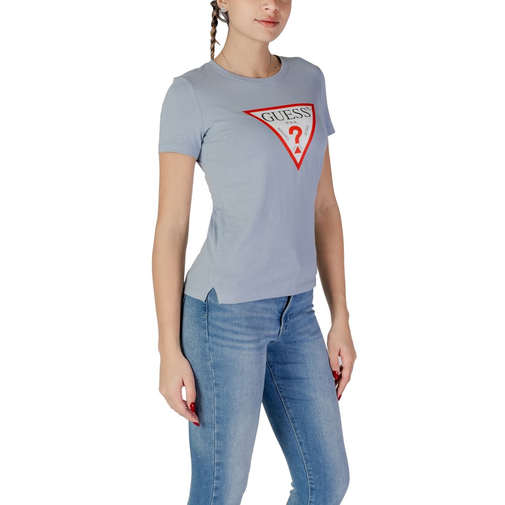 Guess T-Shirt aus blauer Baumwolle